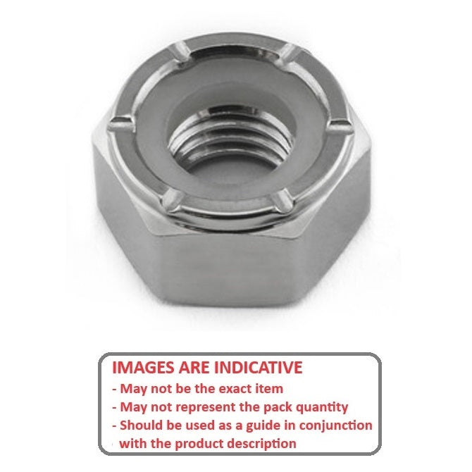 1040796 | NT022C-NI-AL (10 Pcs) --- Hexagonal Nuts - 2-56 UNC -2.18mm- - 3.97 mm - Aluminium