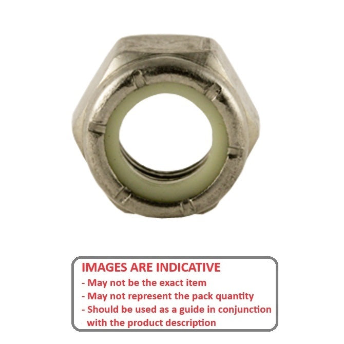 1047240 | NT032C-NI-CS (50 Pcs) --- Hexagonal Nuts - 5-40 UNC -3.18mm- 3.7x6.4 mm - Steel - Plated