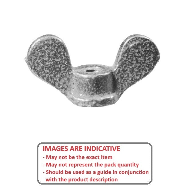 1072626 | NT064C-WB-MI (61 Pcs) --- Wing Nuts - 1/4-20 UNC - 6.35mm - 28.57x11.09 mm - Iron
