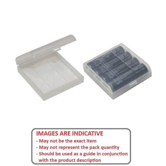 1224286 | PBC1 (35 Pcs) --- Accessories Hobby - Plastic Carry Case for up to 4 x AA Batteries Master Brand - Secure storage for spare batteries. - Plastic