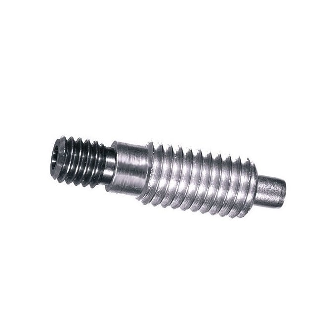 1071395 | PLST-064C-127-TAS-011 (125 Pcs) --- Spring Threaded Adapter Plungers - 1/4-20 UNC -6.35mm- 12.7 mm - 2.2 N - Stainless Steel