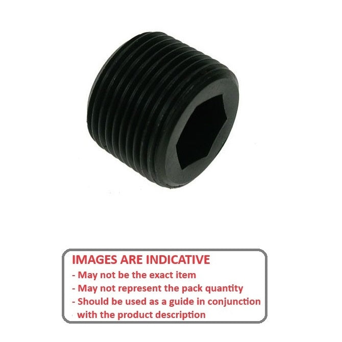 1035849 | PPL-18 (2 Pcs) --- Pressure Plugs - 1/8BSP 9.53 mm - 220 lbf.in - Steel Alloy
