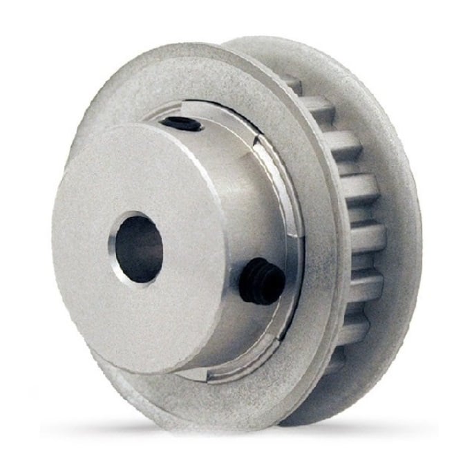 1143360 | P-050T-032-100FF-AS-N-080 --- Metric Timing Pulleys - 32 tooth - 10x8 mm - Aluminium with Steel Flanges