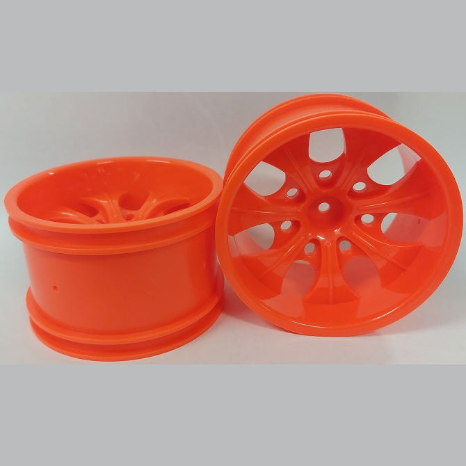 1225684 | RM-XM-078-R-7 (2 Pcs) --- RC Car Rims Hobby - Rim Colour Red 7 Spoke