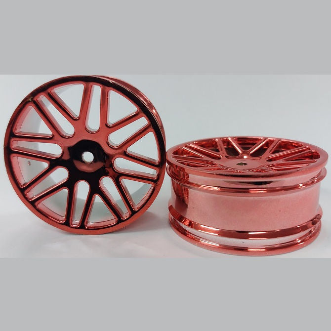 1226075 | RM-XO-060N-MR-16 (2 Pcs) --- RC Car Rims Hobby - Rim Colour Metallic Red 16 Spoke