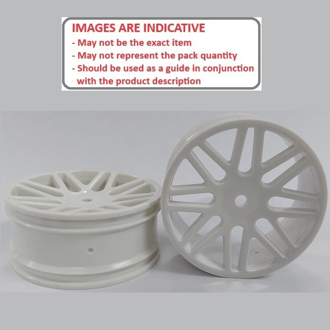 1226076 | RM-XO-060N-W-16 (2 Pcs) --- RC Car Rims Hobby - Rim Colour White 16 Spoke