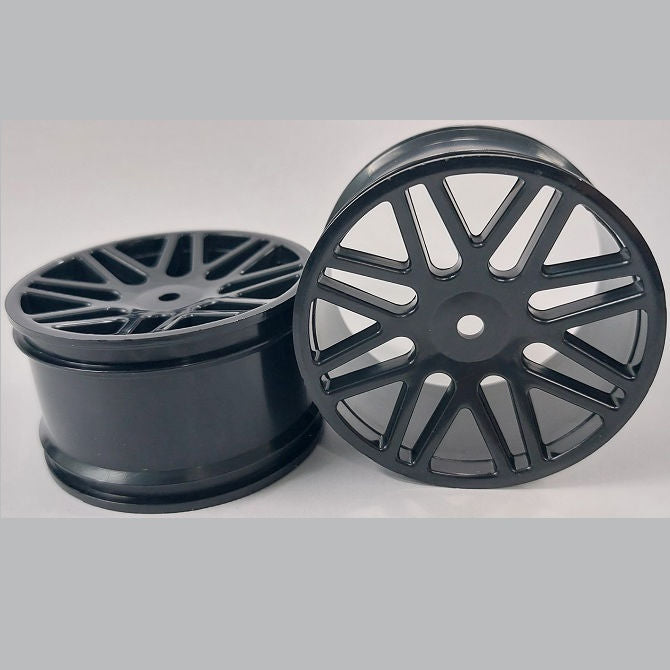 1226073 | RM-XO-060W-BK-16 (2 Pcs) --- RC Car Rims Hobby - Rim Colour Black 16 Spoke