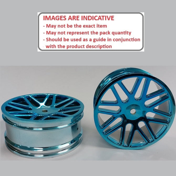 1226107 | RM-XO-060W-BU-16 (2 Pcs) --- RC Car Rims Hobby - Rim Colour Metallic Blue 16 Spoke