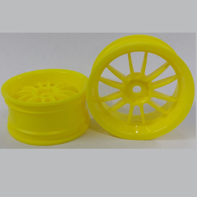 1225908 | RM-XR-052-Y-12 (2 Pcs) --- RC Car Rims Hobby - Rim Colour Yellow 12 Spoke