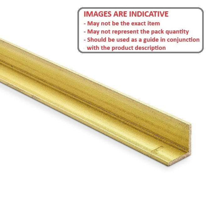1056926 | ANGBR-048-0300 --- Brass Angle - 4.762x0.71x300 mm - Brass