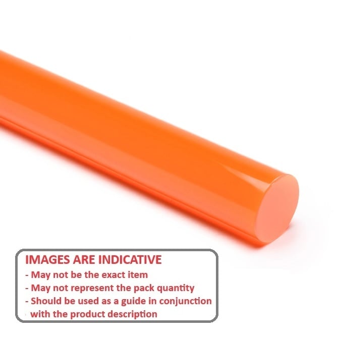 1111827 | 0R-0159-1219-U80O --- Round Rod - 15.9x1219 mm - Urethane 80A