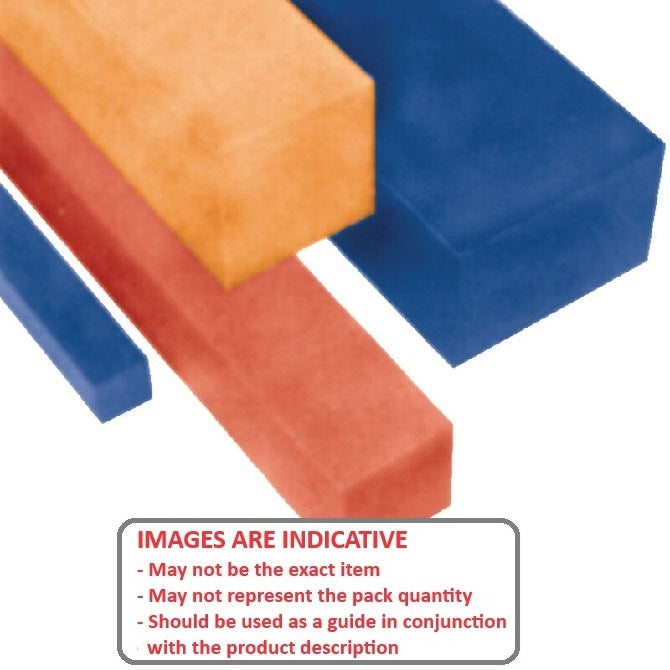 1120792 | 4R-0191-1219-U90B --- Square Bar Rod - 19.05 mm - 1219 - Polyurethane 90A