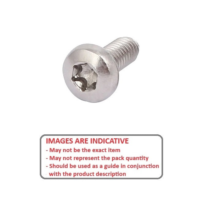 1042974 | SC028C-006-B-TX-S3 (5000 Pcs) --- Button Screws - 4-40 UNC -2.85mm- 6.4 mm - 303 Stainless