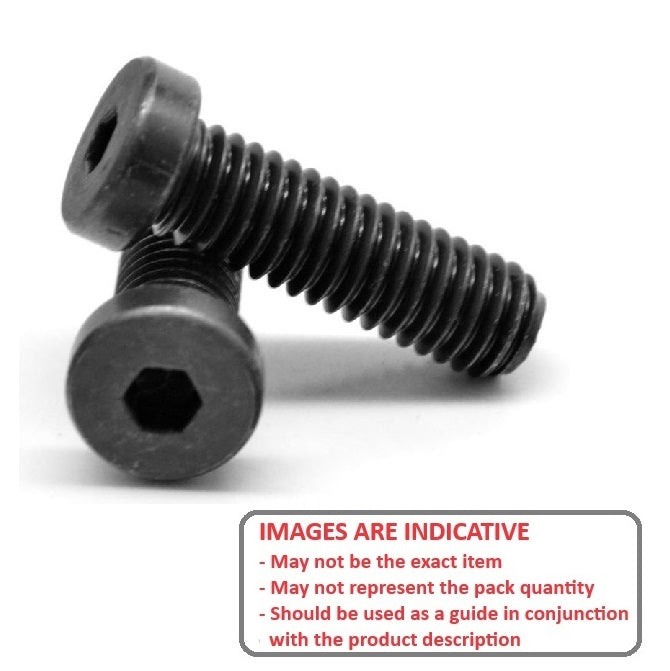 1059008 | SC048F-006-LH-SK-C (50 Pcs) --- Low Head Socket Screws - 10-32 UNF -4.76mm- 6.4 mm - High Tensile Steel / Black Oxide