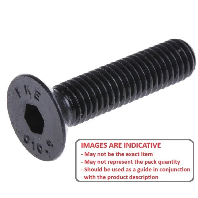 1044373 | SK025C-010-SK-C (50 Pcs) --- Countersunk Screws - 3-48 UNC -2.52mm- 9.5 mm - High Tensile Steel / Black Oxide