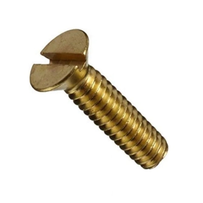 1038935 | SK014M-006-SL-BR (10 Pcs) --- Countersunk Screws - M1.4 -1.4x0.3mm- 6 mm - Brass