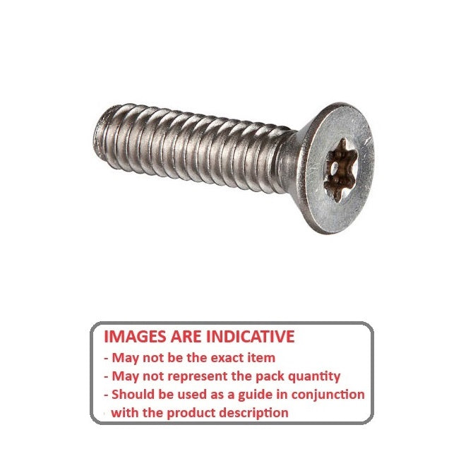 1067370 | SKS0600-020-SK-Z (100 Pcs) --- Security Screws - M6 -6x1mm- 20 mm - Steel Case Hardened Zinc Alloy
