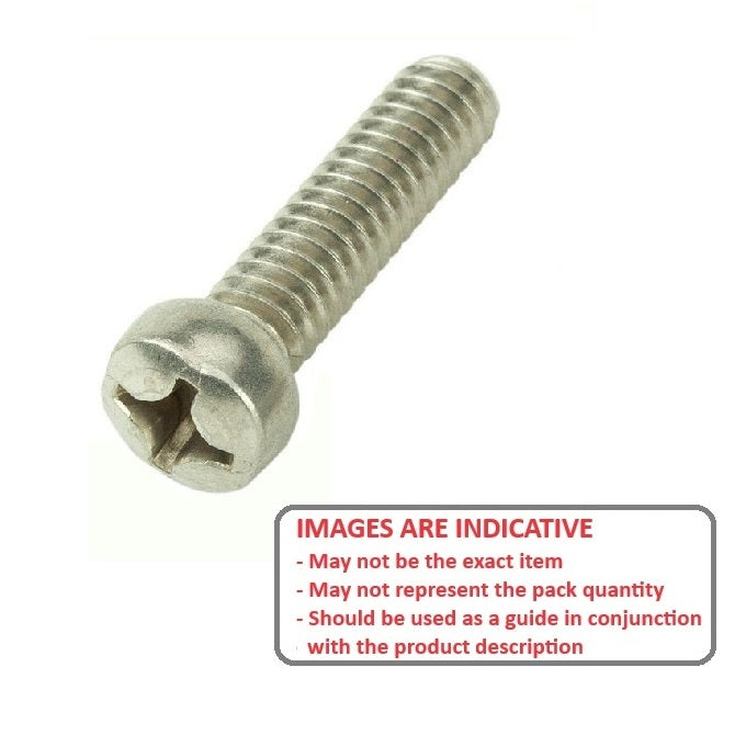 1045948 | SC030M-025-F-PH-CZ (100 Pcs) --- Fillister Head Screws - M3 - 3x0.5mm - 25 mm - Zinc Plated Steel