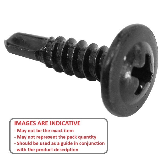 1049425 | SD0350-010-PH-CZ (100 Pcs) --- Self Drilling Screws - 6-20 - 3.5mm - 9.525 mm - 100 - Steel Zinc Plated