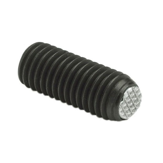 1113612 | SS160M-0340-CS-DKT --- Diamond Knurled Tip Socket Set Screws - M16 -16x2mm- 34 mm - Carbon Steel with Alloy Steel SUJ2 HRC 55 -60 tip