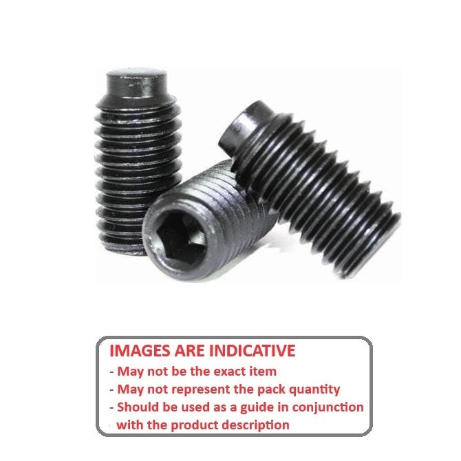 1058984 | SS048F-0064-AS-HDP (100 Pcs) --- Half Dog Point Socket Set Screws - 10-32 UNF -4.76mm- 5.3 mm - Half Dog Point - Carbon Steel Carbon Steel Case Hardened Rc46-53