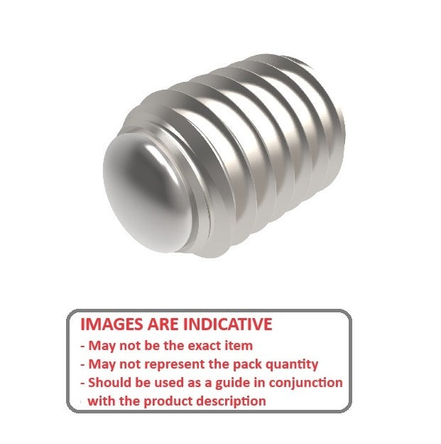 1061279 | SS050M-0100-S3-SOL (2 Pcs) --- Solder Tipped Socket Set Screws - M5 -5x0.8mm- 10 mm - Solder Tipped - Stainless Steel 18-8 (Similar to A2, 303, 304)