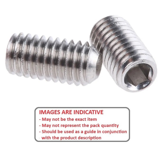 1037714 | SS015F-0024-S4 (50 Pcs) --- Standard Cup Point Socket Set Screws - 0-80 UNF -1.52mm- 2.4 mm - Standard Cup Point - Stainless Steel 304 (Similar to A2, 18-8) HRB80