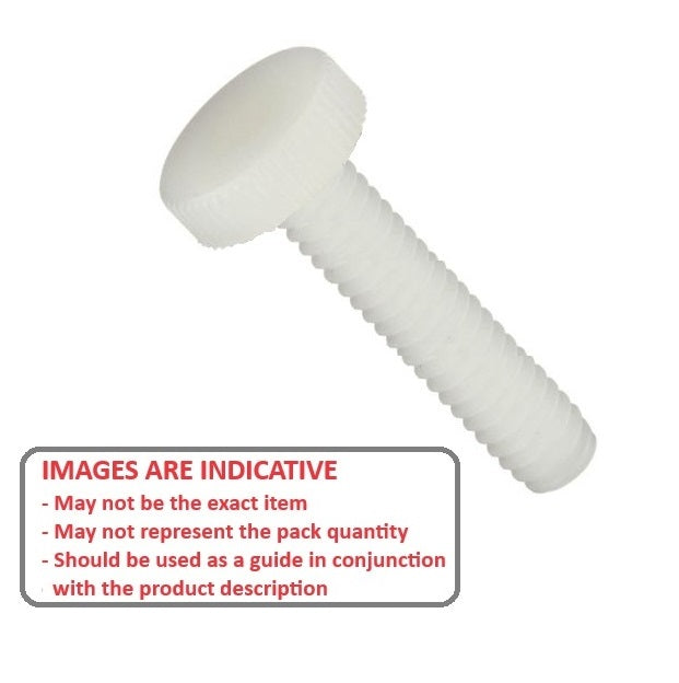1057320 | THS048C-013-K-NY --- Thumb Screws - 10-24 UNC -4.76mm- 12.7x17.46 mm - NYLATRON GS (PA66 + MoS2)