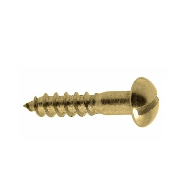 Wood Screws - 2.18mm -2 Gauge- 9.53 mm - Brass