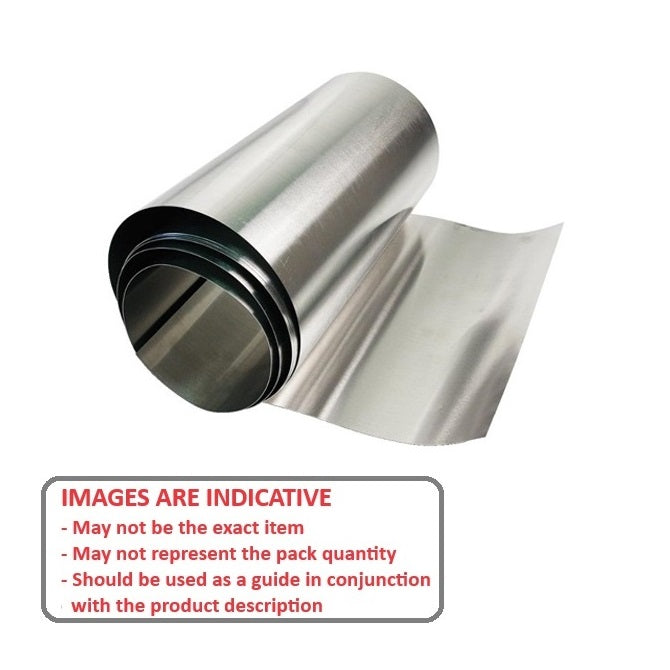 1000282 | SHM-0025-0152-1270-302 --- Stainless Steel Shim and Foil - 0.025x152.4x1270 mm - Stainless Steel 302 Cold Rolled Similar to A2, 304, 18-8