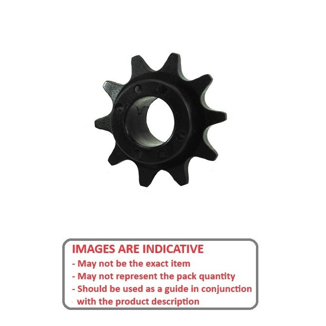 1083649 | SP1-031-015B-009-032-AB (3 Pcs) --- Roller Chain Sprockets - 9 tooth - 8.93x6.35 mm - Acetal