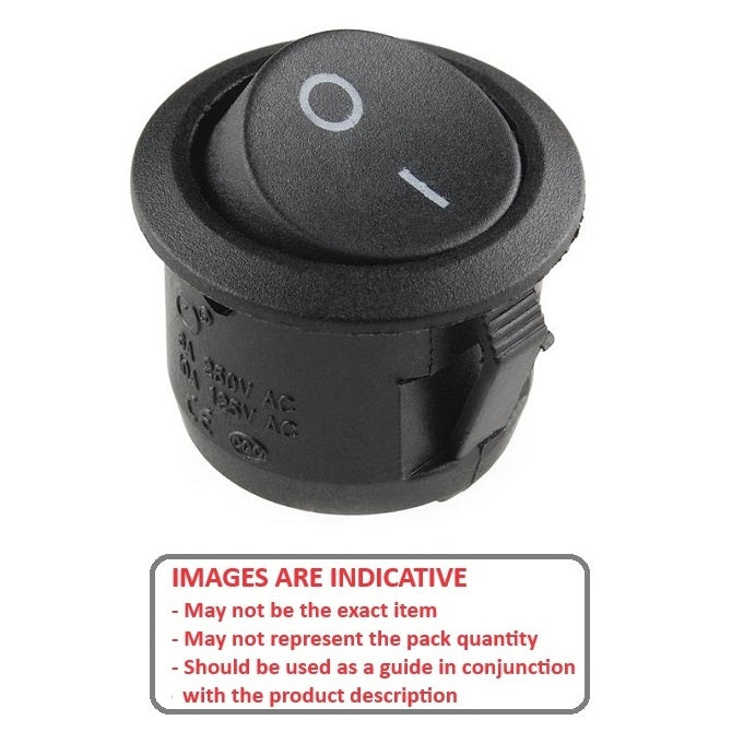 1037782 | SW-020-B (2 Pcs) --- Rocker Switches - Colour Black 20 - 12V/20 Amp
