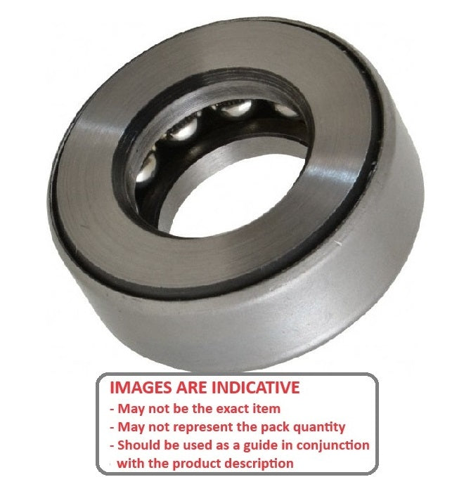 1102154 | T-0127-0322-BND --- Thrust Ball Bearings - 12.7x32.156x11.1 mm / 13.335 mm - Carbon Steel