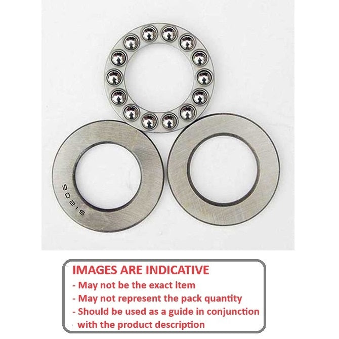 1054212 | T-0040-0090-F --- Thrust Ball Bearings - 4x9x4 mm / 4 mm - Chrome Steel