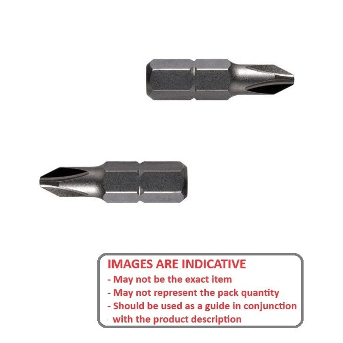 1224097 | GFB03C (2 Pcs) --- Bits Tools - End Type Phillips Size 3 25 mm