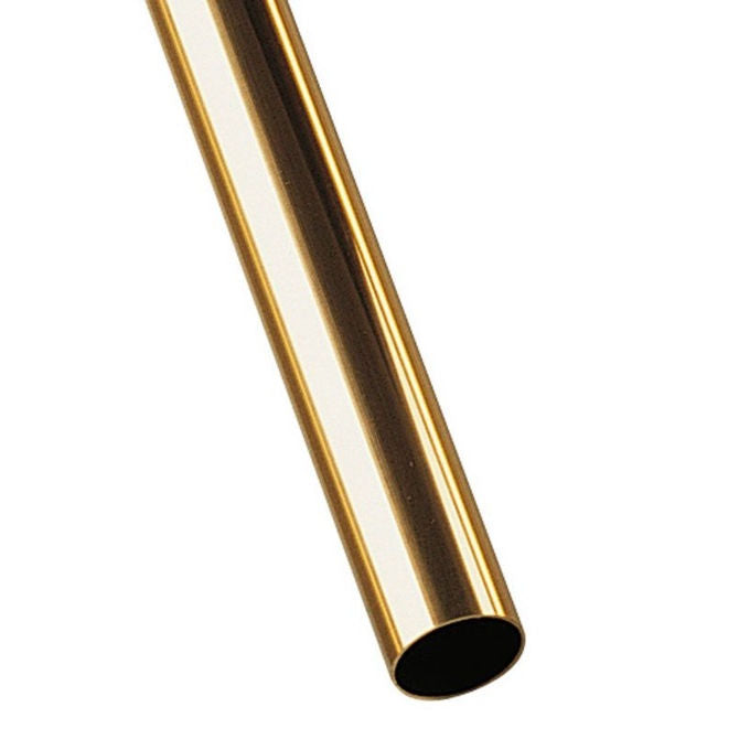1114733 | 0T-0167-0160-0914-BR --- Round Tube - 16.67x15.96x914.4 mm - Brass