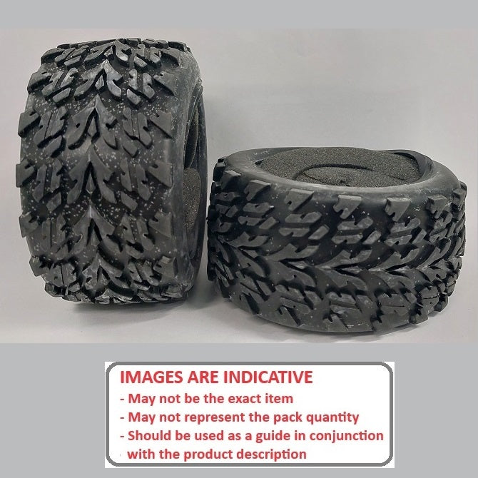 1227140 | TY-XM-085-52-C --- RC Car Tyres Hobby - Road Style Tread 85x52 mm - Plastic