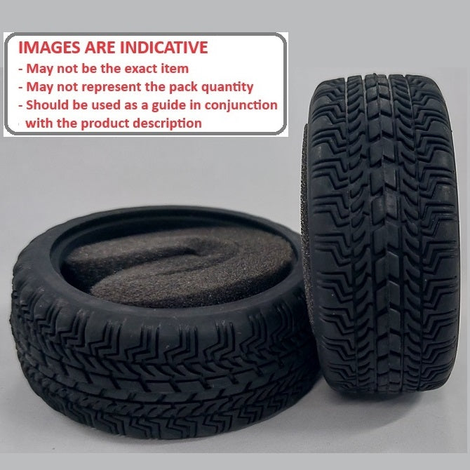 1226928 | TY-XR-063-26-OR (2 Pcs) --- RC Car Tyres Hobby - Off Road Pattern 63x26 mm