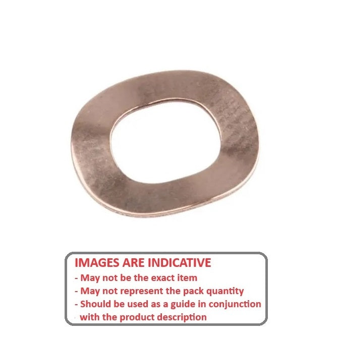 1051152 | W0035-T-008-007-W3-BC (50 Pcs) --- Spring Washers - 3.5x7.62x0.71 mm - Beryllium Copper