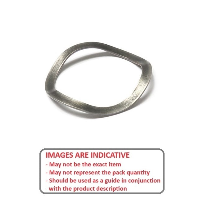 1045896 | W0030-T-005-005-W3-S400 (500 Pcs) --- Spring Washers - 3x4.3x0.5 mm - Stainless Steel AISI 400 Series Heat Treated