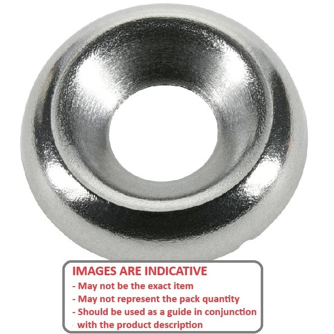 1057314 | W0048-CU-013-024-S3 (100 Pcs) --- Cup Washers - 4.762x12.7x2.4 mm - Stainless Steel 303 PV Similar to A2, 304, 18-8