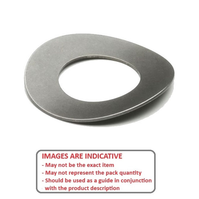 1050573 | W0032-T-007-007-WC-S2 (2 Pcs) --- Spring Washers - 3.18x6.4x0.71 mm - Stainless Steel 301 (Similar to A2, 302, 304, 18-8)