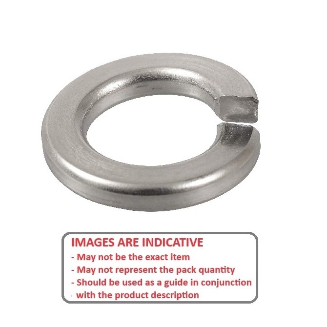 1066132 | W0060-T-012-016-L-S4 (100 Pcs) --- Lock Washers - 6x11.8x1.6 mm - Stainless Steel 303 Similar to A2, 304, 18-8