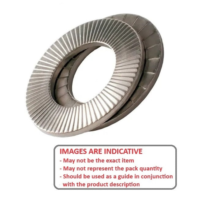 1080267 | W0080-LK-014-022-LR-S6 (Pair) --- LockRite Washers - 8x13.5 - 2.00 -Per Pair- - Stainless Steel 316 (Similar to A4, 18-10)
