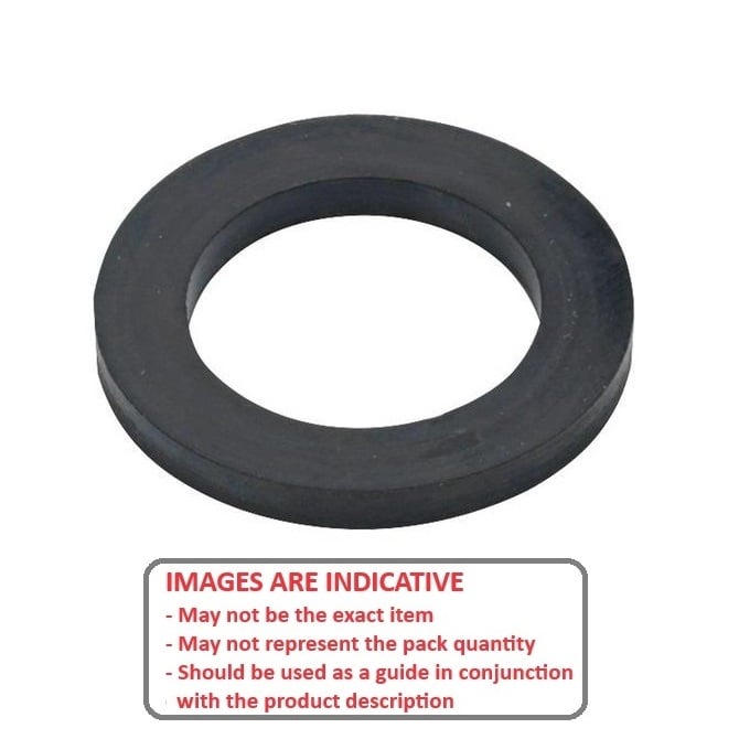 1082629 | W0080-F-019-032-N70 (10 Pcs) --- Flat Washers - 8x19x3.2 mm - Buna N