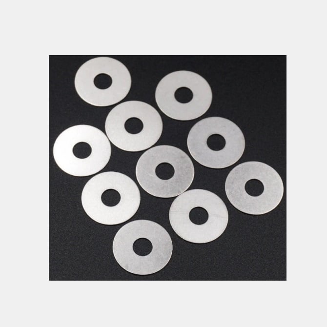 1072591 | W0064-FP-010-0051-PT (25 Pcs) --- Flat Washers - 6.35x9.53x0.51 mm - PTFE Plastic
