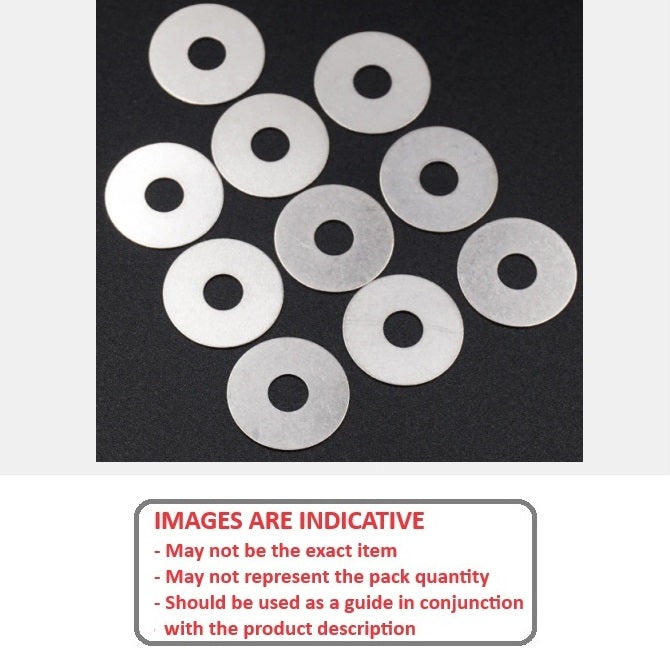 1098976 | W0120-FP-018-0200-PTU (10 Pcs) --- Flat Washers - 12x18x2 mm - PTFE Plastic