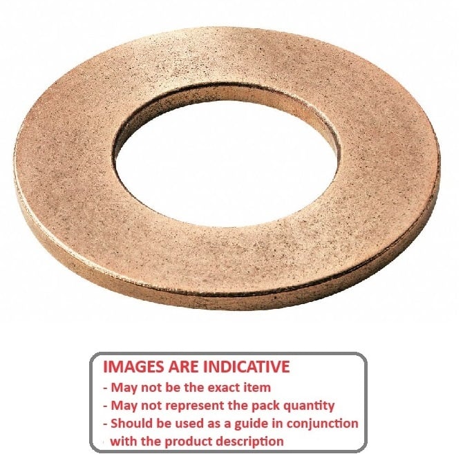 1063360 | W0050-F-013-016-SB --- Flat Washers - 5x12.5x1.6 mm - Sintered Bronze, Self Lubricating