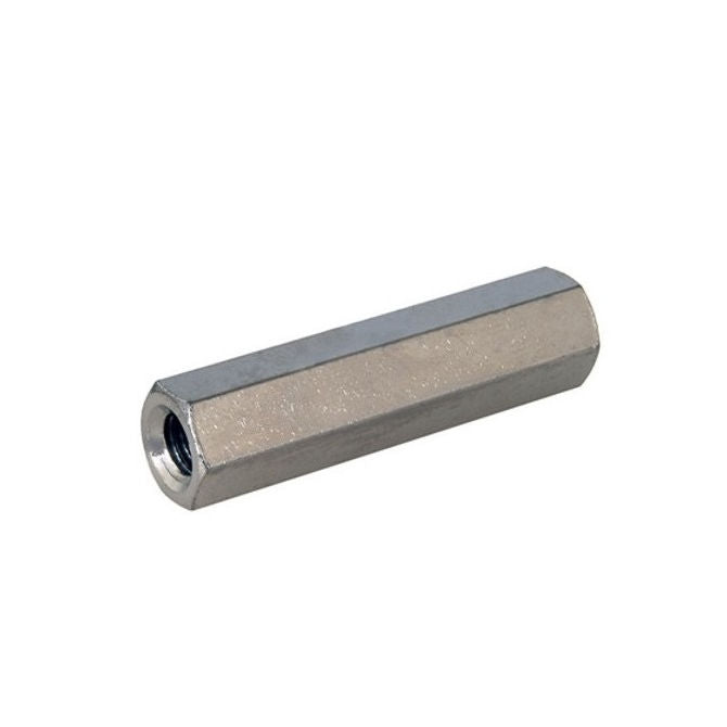 1053215 | SHX-T-0400-15-007-MZ (5 Pcs) --- Threaded Spacers - M4 -4x0.7mm- 15x7 mm - Steel - Mild S300 Pb Zinc Plated