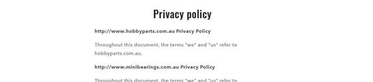Privacy Policy